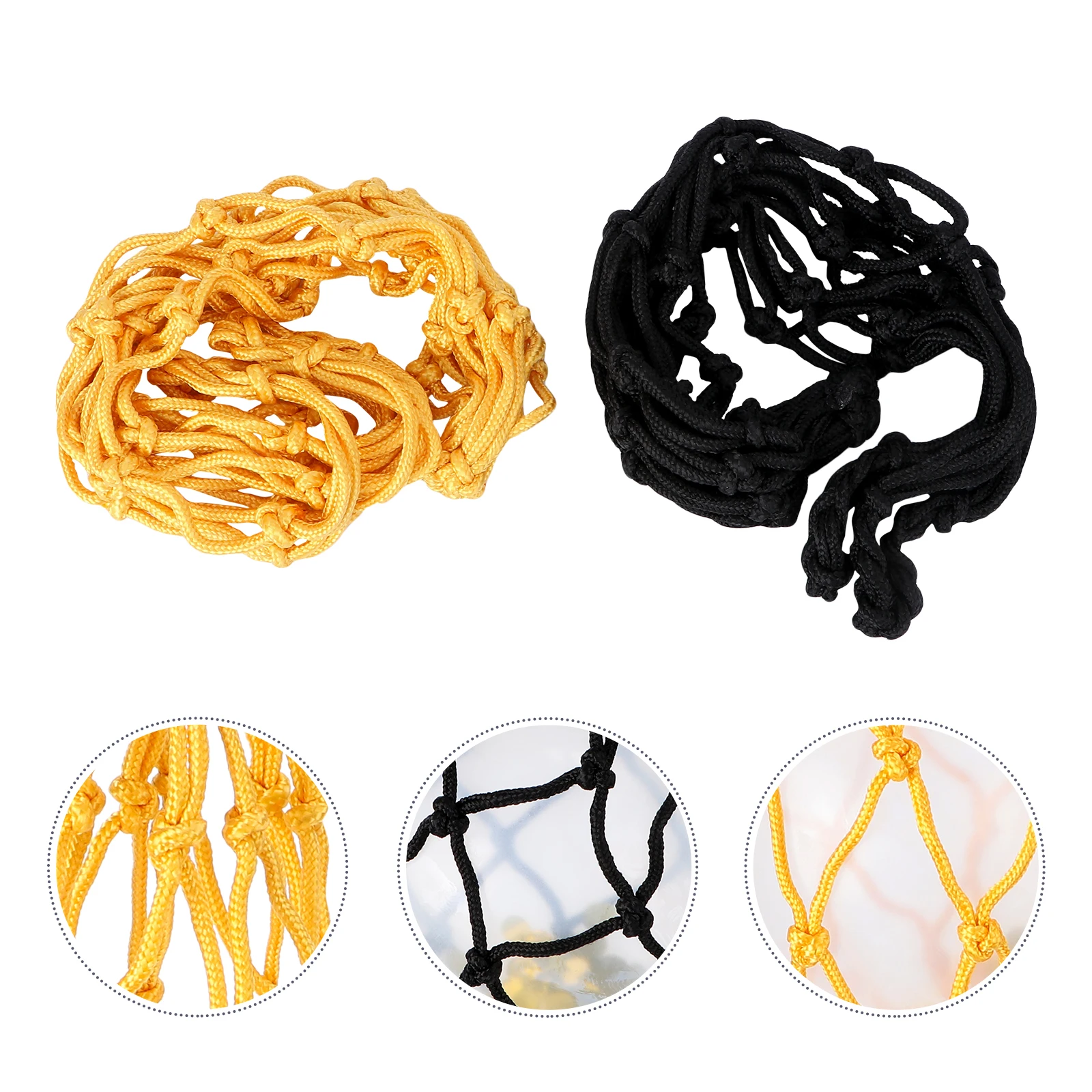 

Ball Mesh With Drawstring Storage For Soccer Basketball Volleyball Yellow Thickened Strap Large Inner Carry Durable
