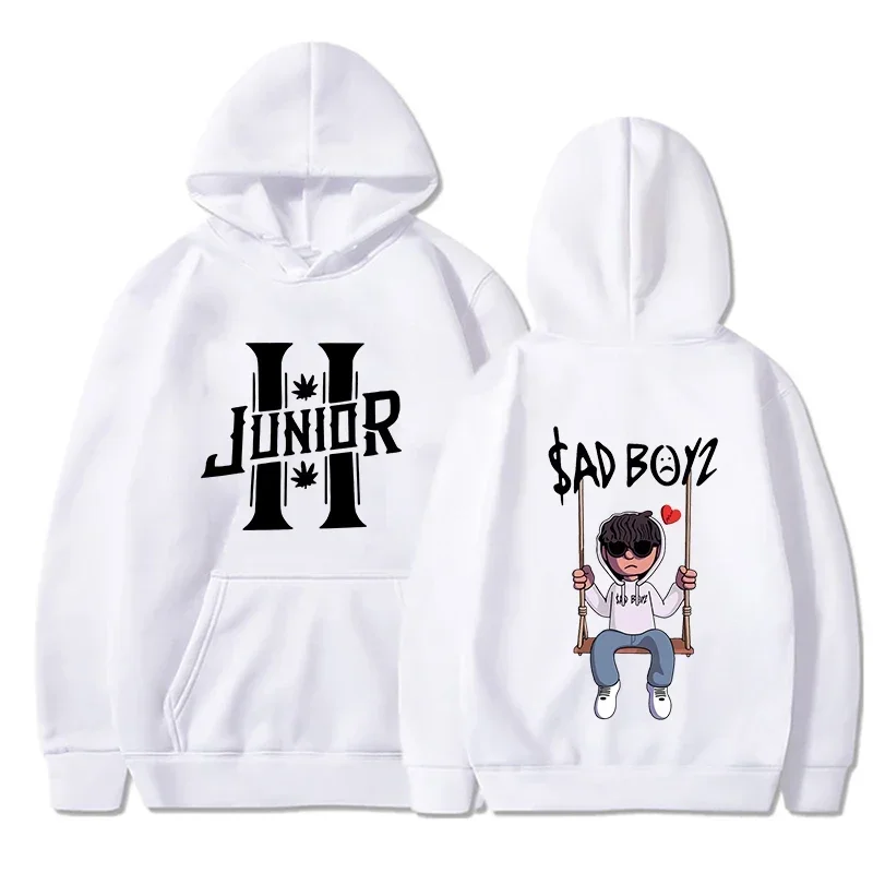 2024 Spring Men's Hoodies Junior H Sad Boys Harajuku Girls Hip Hop Pullover Fancy Music Gift Casual Loose Comfortable Sweatshirt