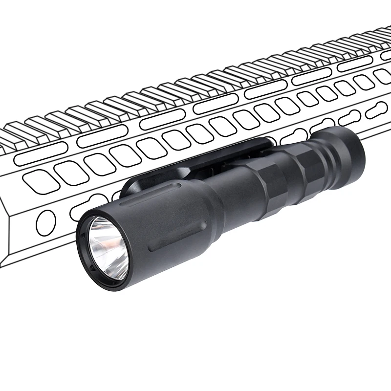 WADSN PLH-V2 Linterna táctica 1300 lúmenes - M-LOK/KeyMod para caza - imagen 2