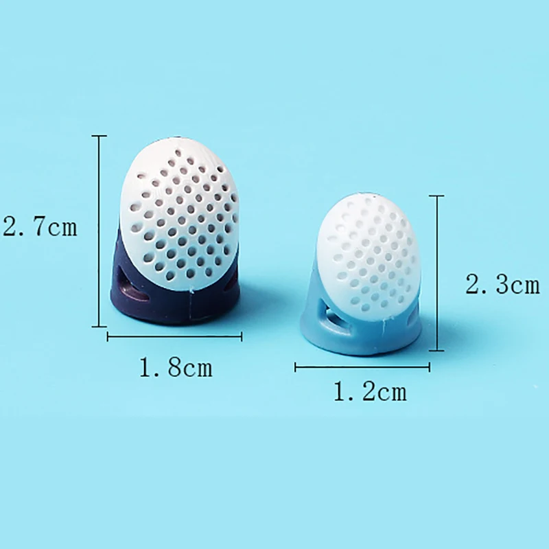 DIY Silicone Sewing Thimble Anti-stick Finger Cover Thimble Hand Cross-stitch Sewing Accessories Anti-slip Finger Protection