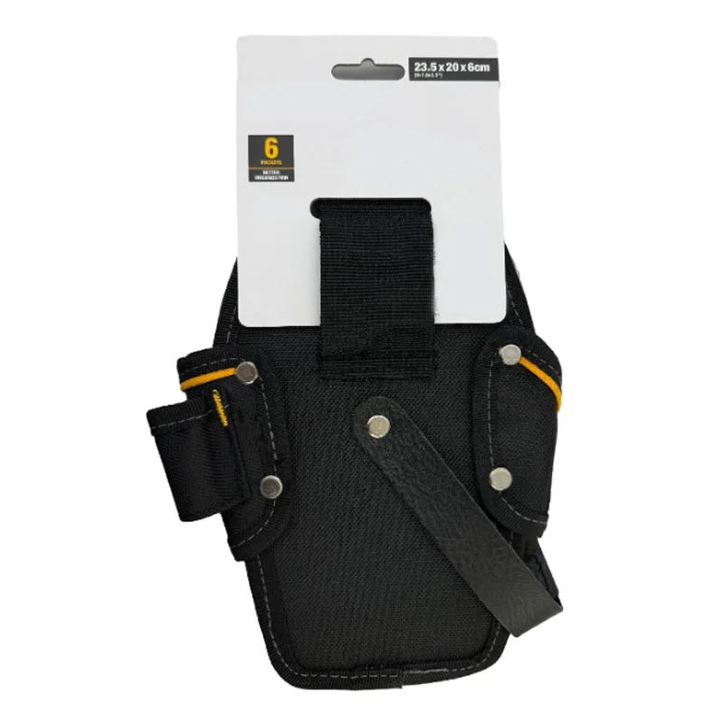 DEWALT DWST83486-1 Compact Drill Pouch Adjustable Buckle Convenient High Quality Durable 6 Pockets Tool Bag