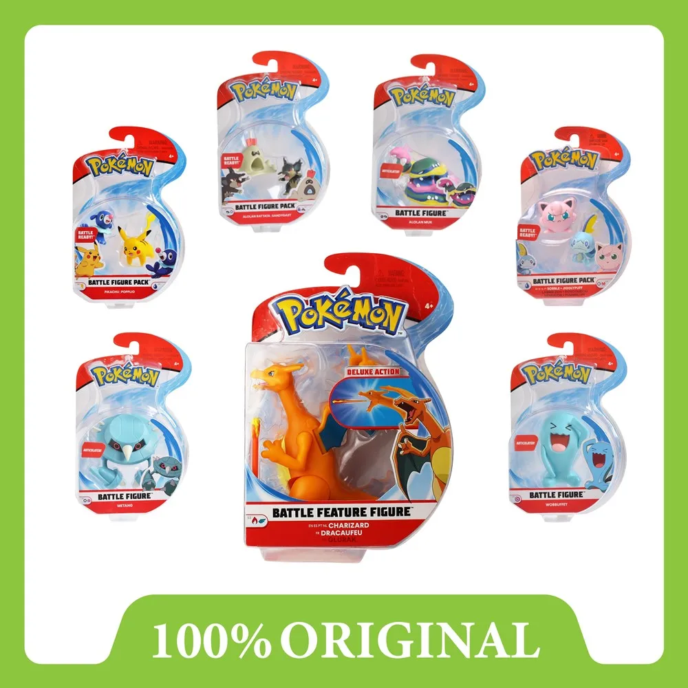 

Аниме PokeMon Фигурка Чаризард Пикачу Генгар Wobbuffet Muk Pocket Monster Pet ПВХ Экшн-модель Украшение Кукла Игрушка Подарки