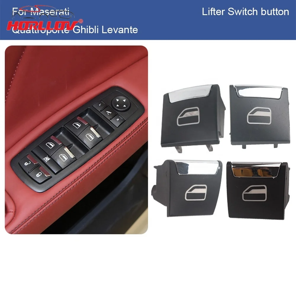 

Left Front Door Glass Lifter Switch Cover Power Window Separate Button for Maserati Ghibli Quattroporte 670097037