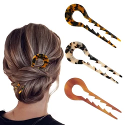 Simple Hairpin French Style Hair Stick Pin U Shaped Hairpin Bride Hair Accessories for Women Girls Hairstyle Pin Headwear
