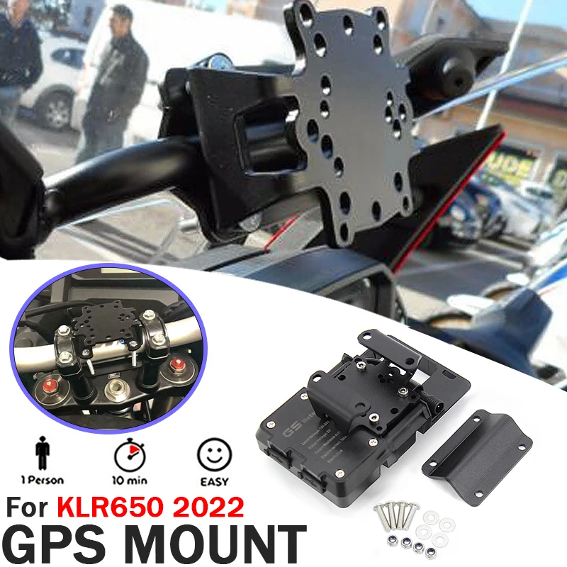

Motorcycle Navigation Bracket Mobile Phone GPS Plate Bracket Phone Holder For Kawasaki KLR650 KLR klr 650