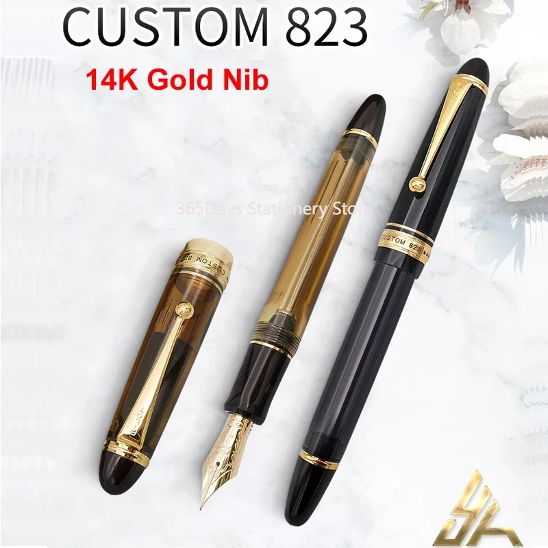 New Sale PILOT Pen Fountain Pen CUSTOM 823 Rotary Suction Device 14K Gold Nib High Quality Stationery Goods FKK-3MRP Luxury Pen