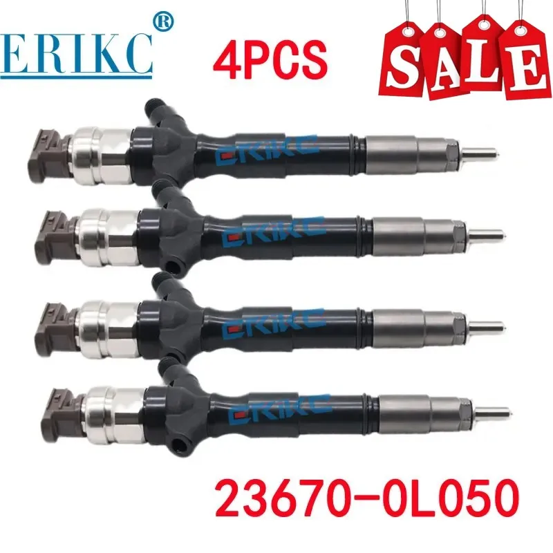 

4PCS 095000-8290 Common Rail Injector 23670-0L050 Diesel Auto New Sprayer 23670-30370 for Toyota Hilux 1KD/2KD CAR ENGINE