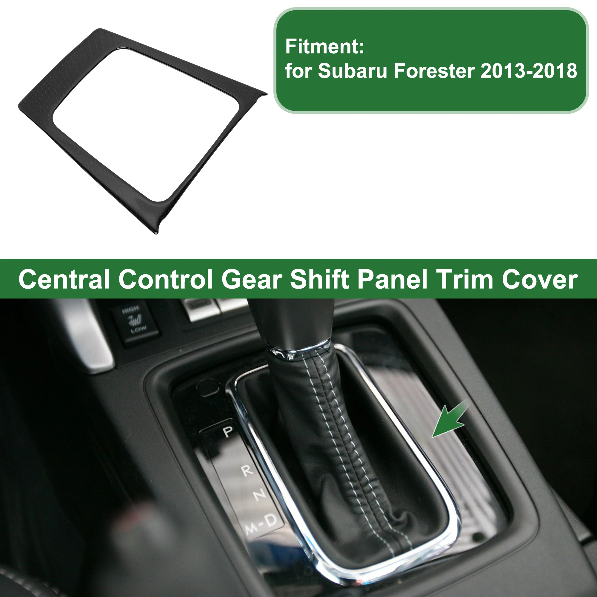 

UXCELL Central Control Gear Shift Panel Trim Cover for Subaru Forester 13-18 Black