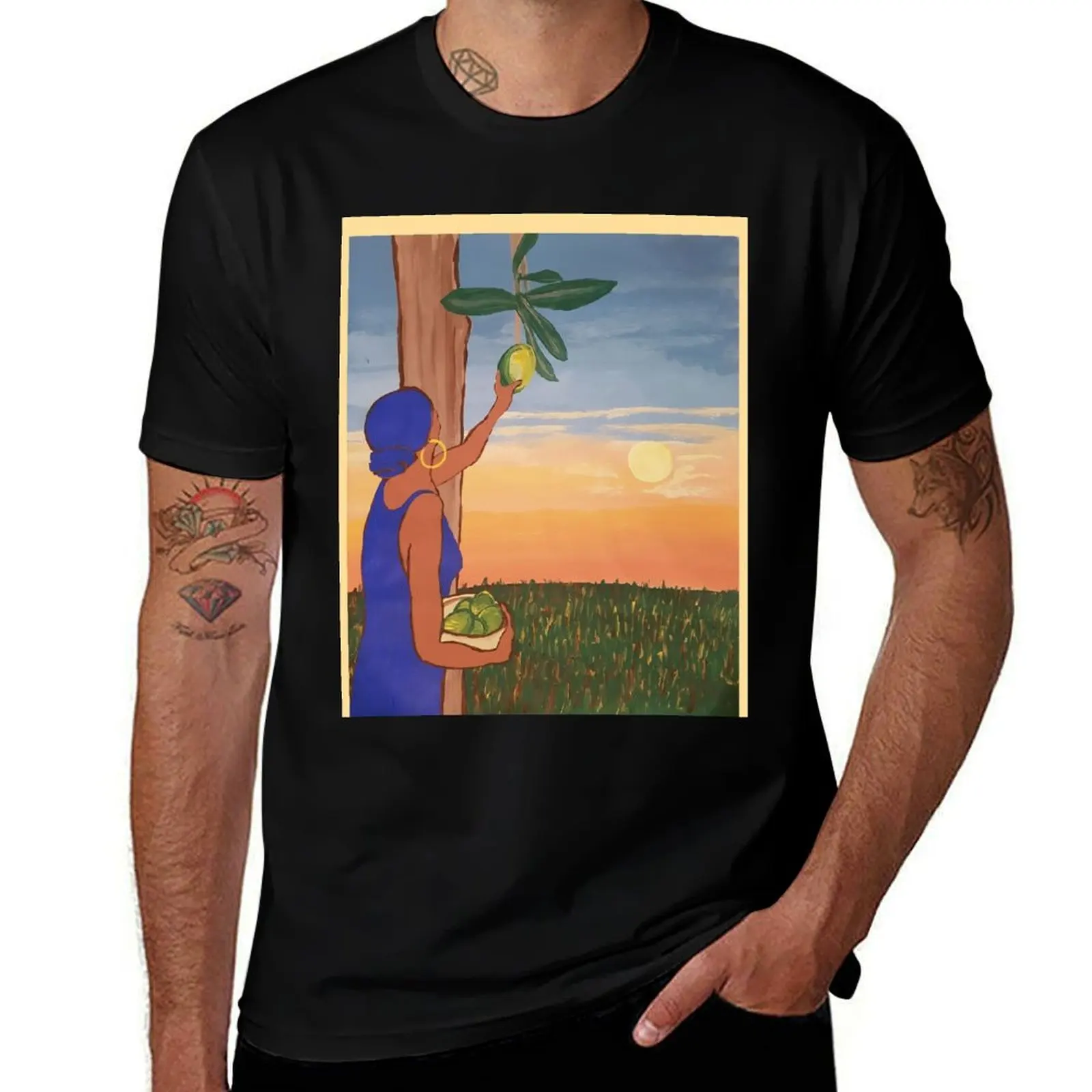 

Paradise Morning T-Shirt topping Man t-shirt funny gifts vintage men clothing