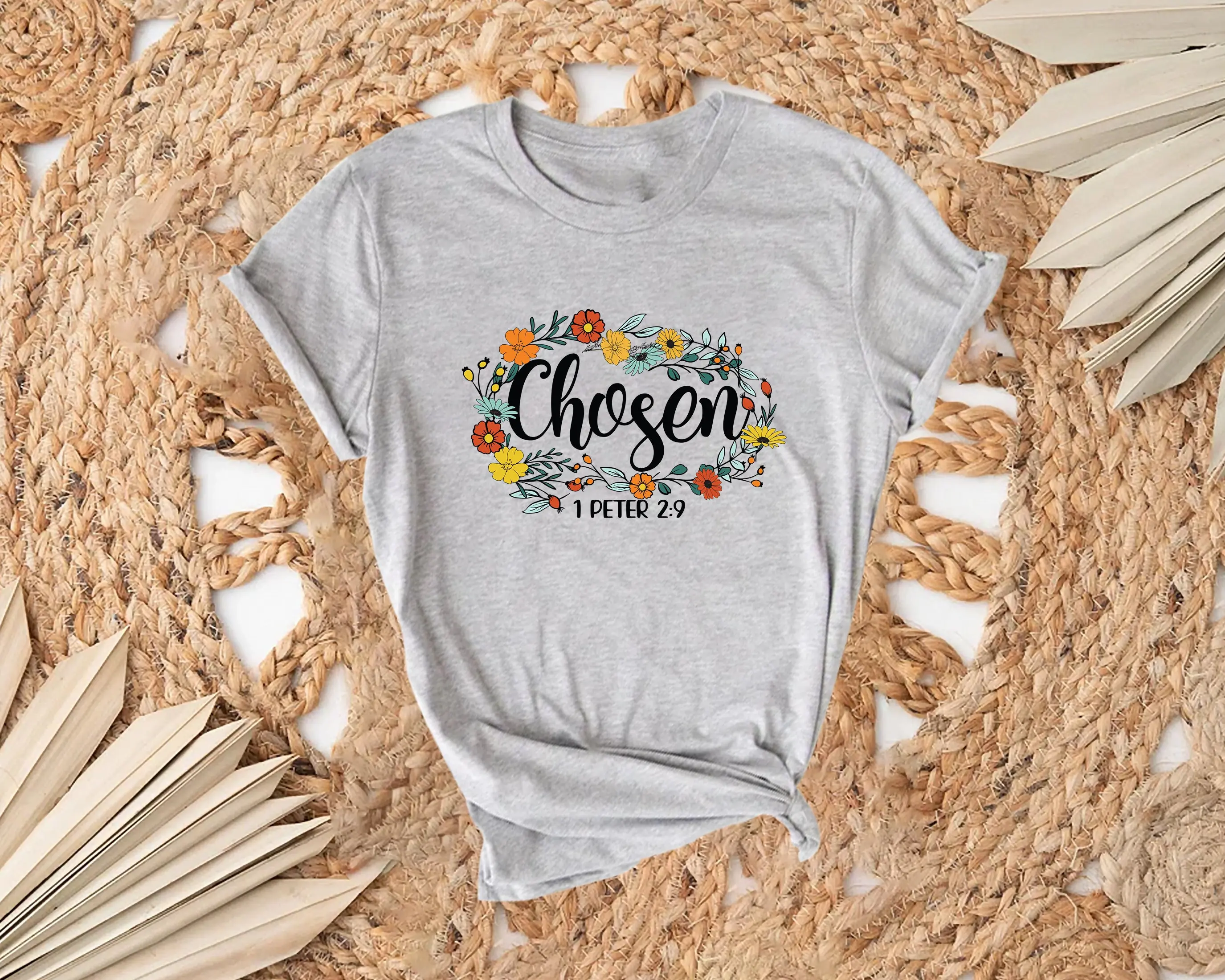 Chosen T Shirt 1 Peter 2 9 Jessus Christian Apparel Religious For Bible Verse