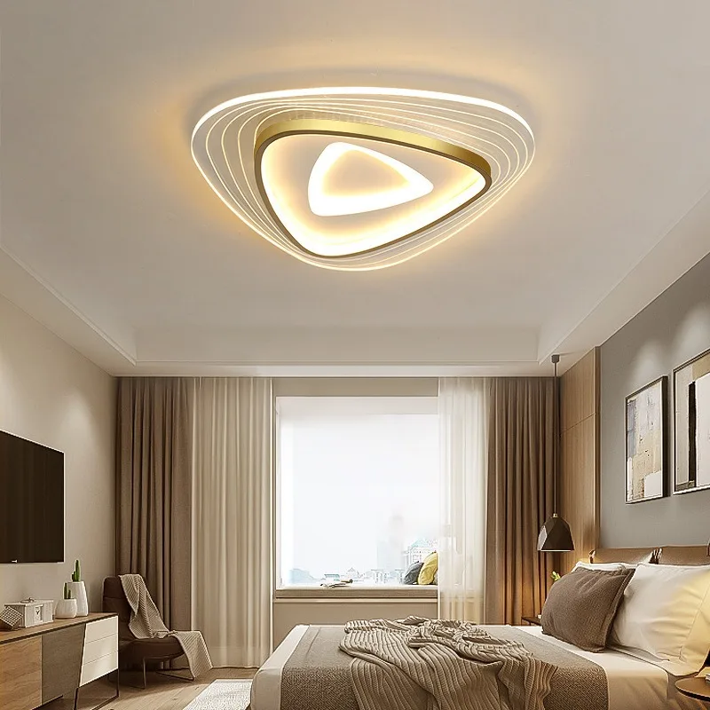 Bedroom ceiling light modern simple warm thin creative intelligent flower-shaped living room dining light