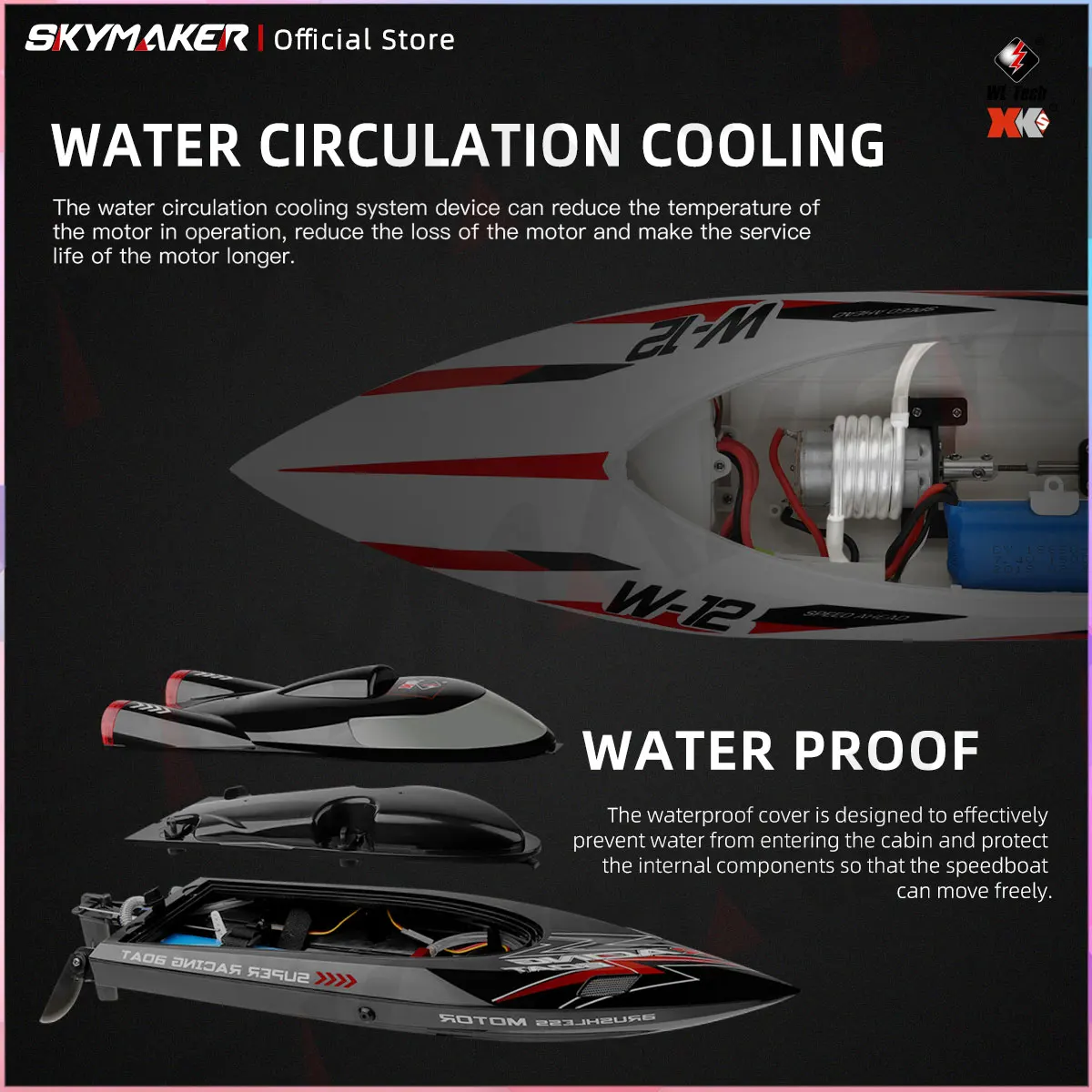Wltoys WL916 WL912A RC Boat High Speed 55KM/H 35KM/H 2.4G Remote Control Low Battery Alarm Electric RC Boat Toy Gift for Boy