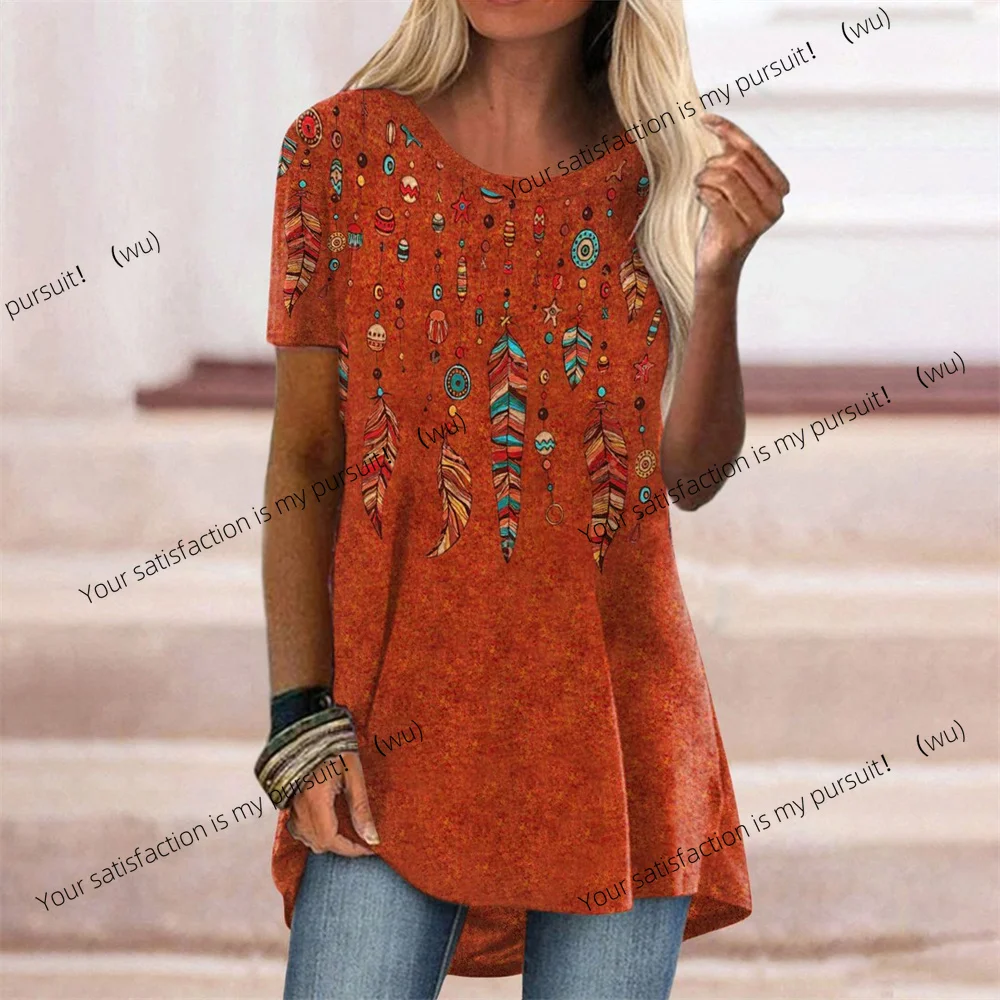 ZOCI-Camiseta con estampado 3D de cambio gradual de color abstracto para mujer, camiseta de mujer estilo Y2K, ropa de talla grande