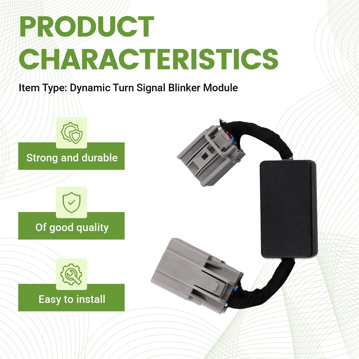 Dinâmico Turn Signal Adapter Harness, Luzes traseiras, Kits de Módulo Blinker, 10Pin, EUA, apto para Ford Mustang 2010-2022