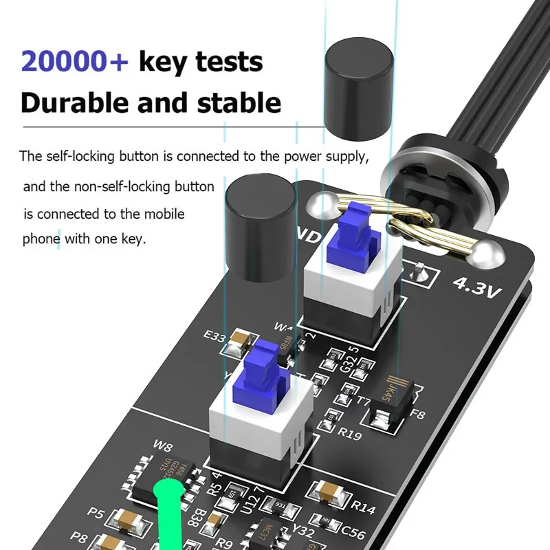 Linea di avvio del cavo di prova dell\'alimentatore CC MECCANICO per strumenti di riparazione del telefono iPhone compatibili con IBoot Box/IBoot