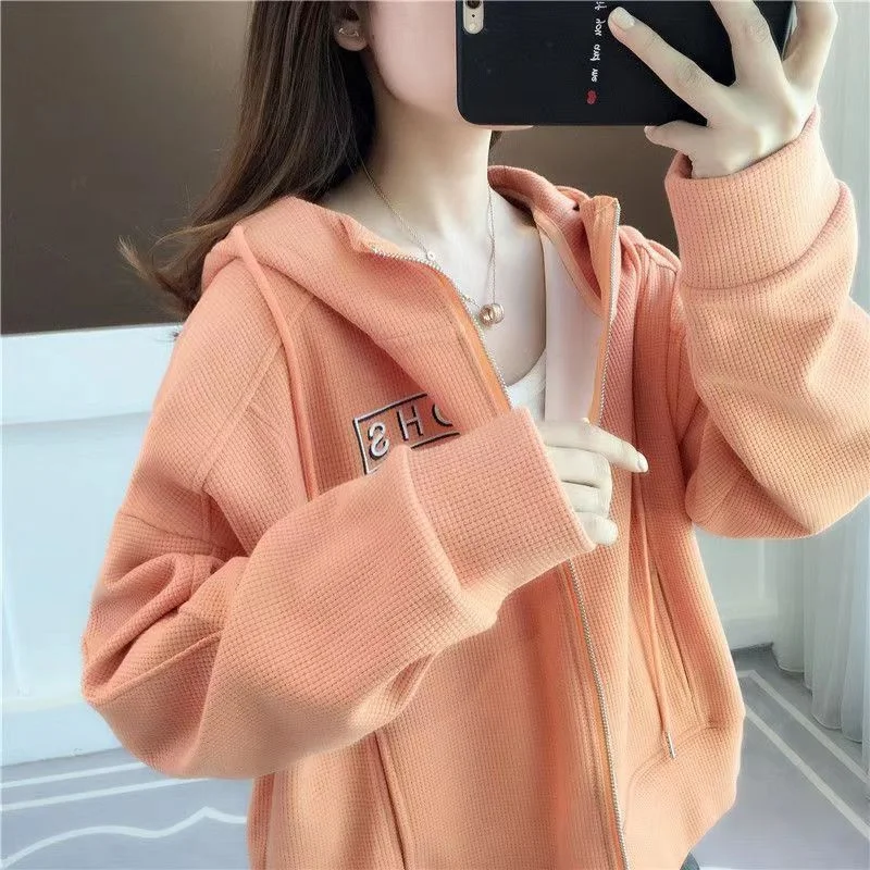 Velvet And Thick Coat Women Autumn Winter 2024 New Korean Version Fashion Design Sense Embroidery Plus-size Fat Sister Loose Top