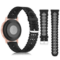 Hollow-out Lace Silicone Strap 20 22mm for Samsung Galaxy watch 7 40 44mm Active 2 Fashion Bracelet for Huawei Watch GT 46/42mm