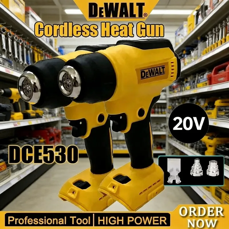 

DEWALT DCE530 20V Temperatures Adjustable Hot Air Gun Cordless Heat Gun 550°C High Power Welding Thermal Blower Naked Tool