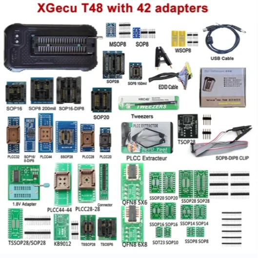 

T48 TL866II universal programmer, notebook, car main board flash bios burning with seat