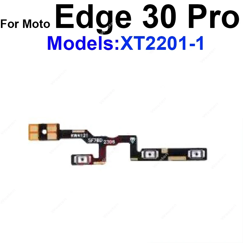 On OFF Power Volume Buttons Flex Cable For Motorola MOTO Edge 20 30 X30 40 S Pro Lite Fusion Neo Ultra Power Volume Flex Ribbon