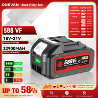 ONEVAN Rechargeable 588VF Lithium Ion Battery 22900mah Li-lon Battery For Makita 18V Battery Pin Electric Wrench Power Tools