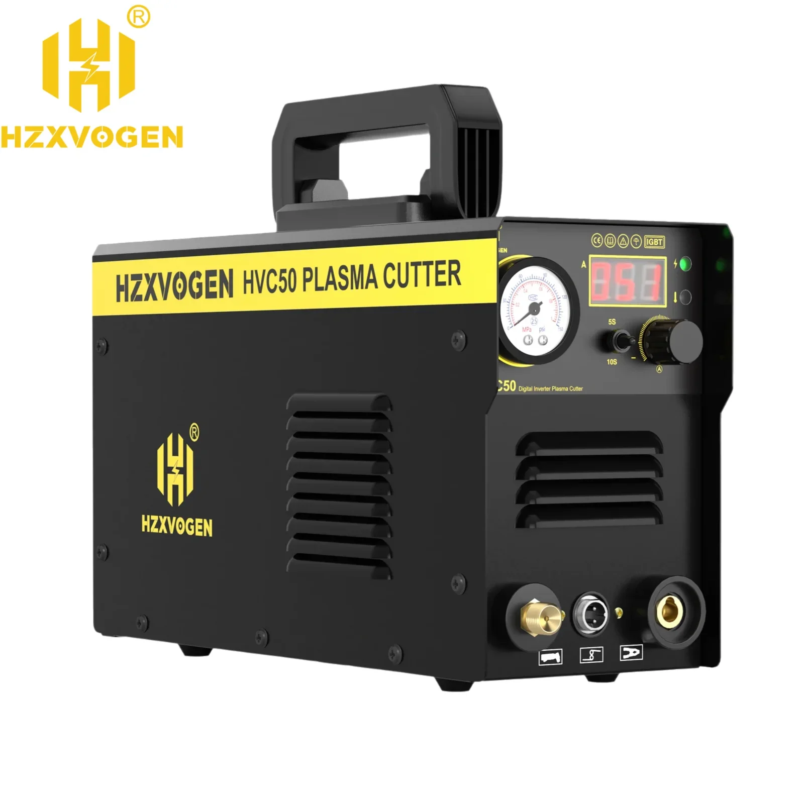 

HZXVOGEN Плазменная резка HVC50 1-15 мм 50A ВЧ контактная прокладка Встроенный станок для воздушно-плазменной резки IGBT инвертор 110 В/220 В резак