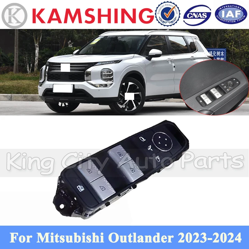 

CAPQX Car Front Left Driver Side Window Glass Lift Regulator Button For Mitsubishi Outlander 2023-2024 Door Glass Master Switch