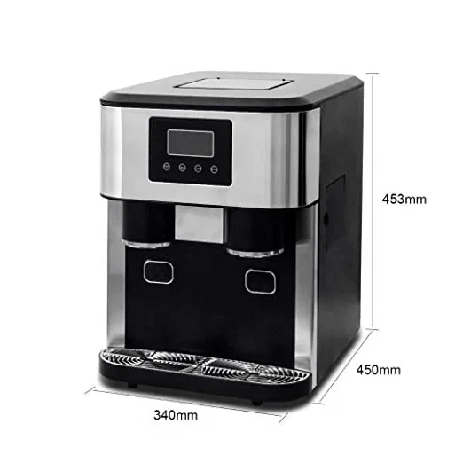 18kgs self dispensing countertop bullet crushed ice dispenser crunchy pebble  making machine sonic portable  maker