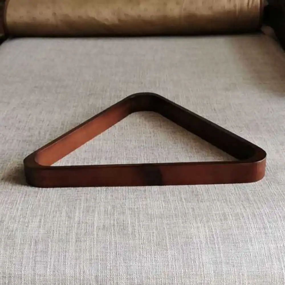 Sturdy Wood Triangle Rack For Standard Size Billiard Balls Essential Pool Accessory For Precise Table Game Play