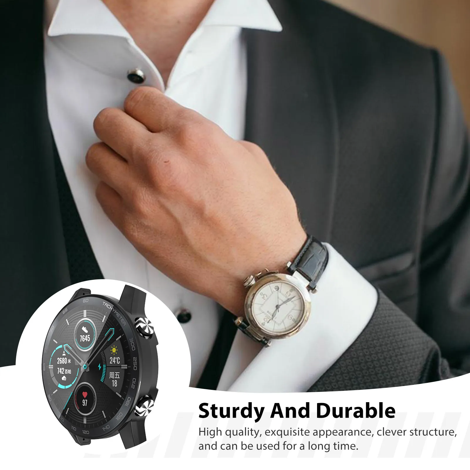 Honor Magic 2 Smart Watch Case Anti-Fingerprint & Shockproof Watch Case Suitable for Huawei Honor Magic 2