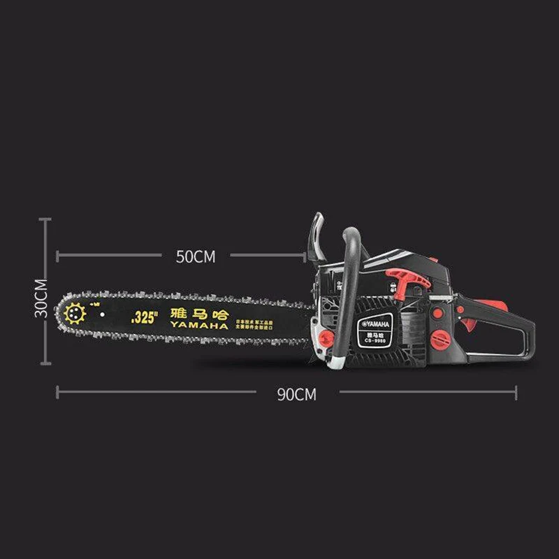 Professional Chainsaw Tree Cutting High Power Gasoline SawHand Held Chain Saw Cutting Wood Machine Garden Tools 5.2KW