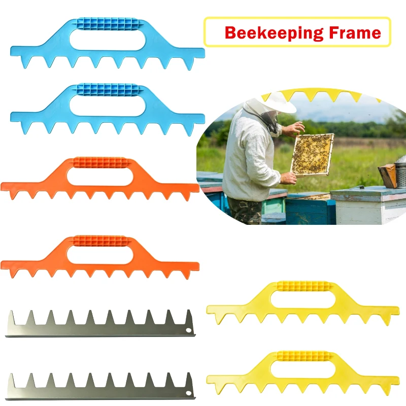 

2pcs Plastic Beekeeping 7/8/9 Frame Spacing Accuracy Tool Ergonomic Design Suitable for Efficient Multiple Frame Measurement