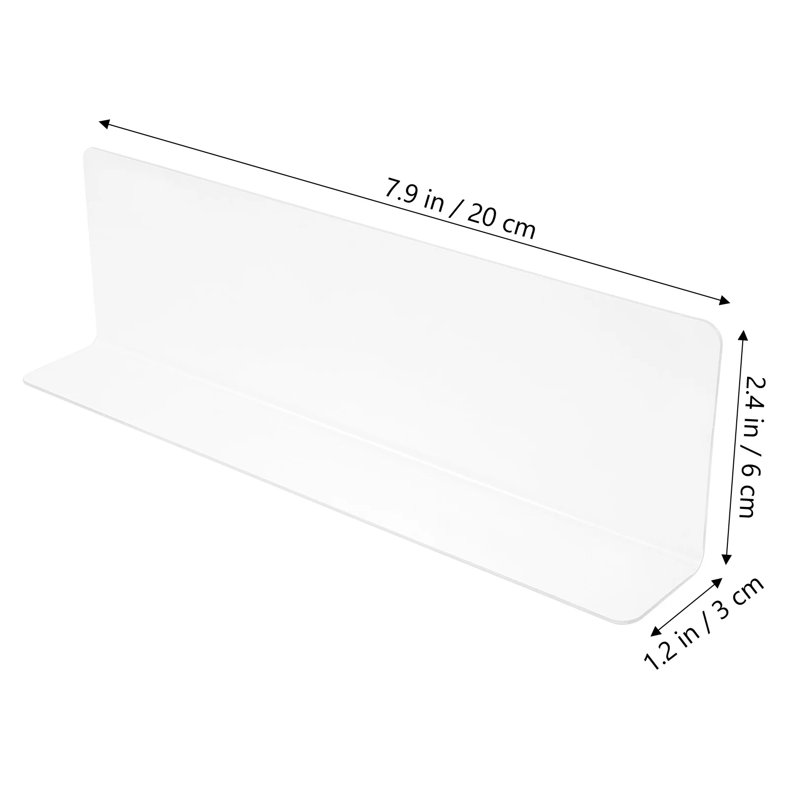 10 Pcs Dividing Partition Vertical Shelf Dividers for Closet Clear Shelves Drawer Retail Organization Tray Cabinets Accessories