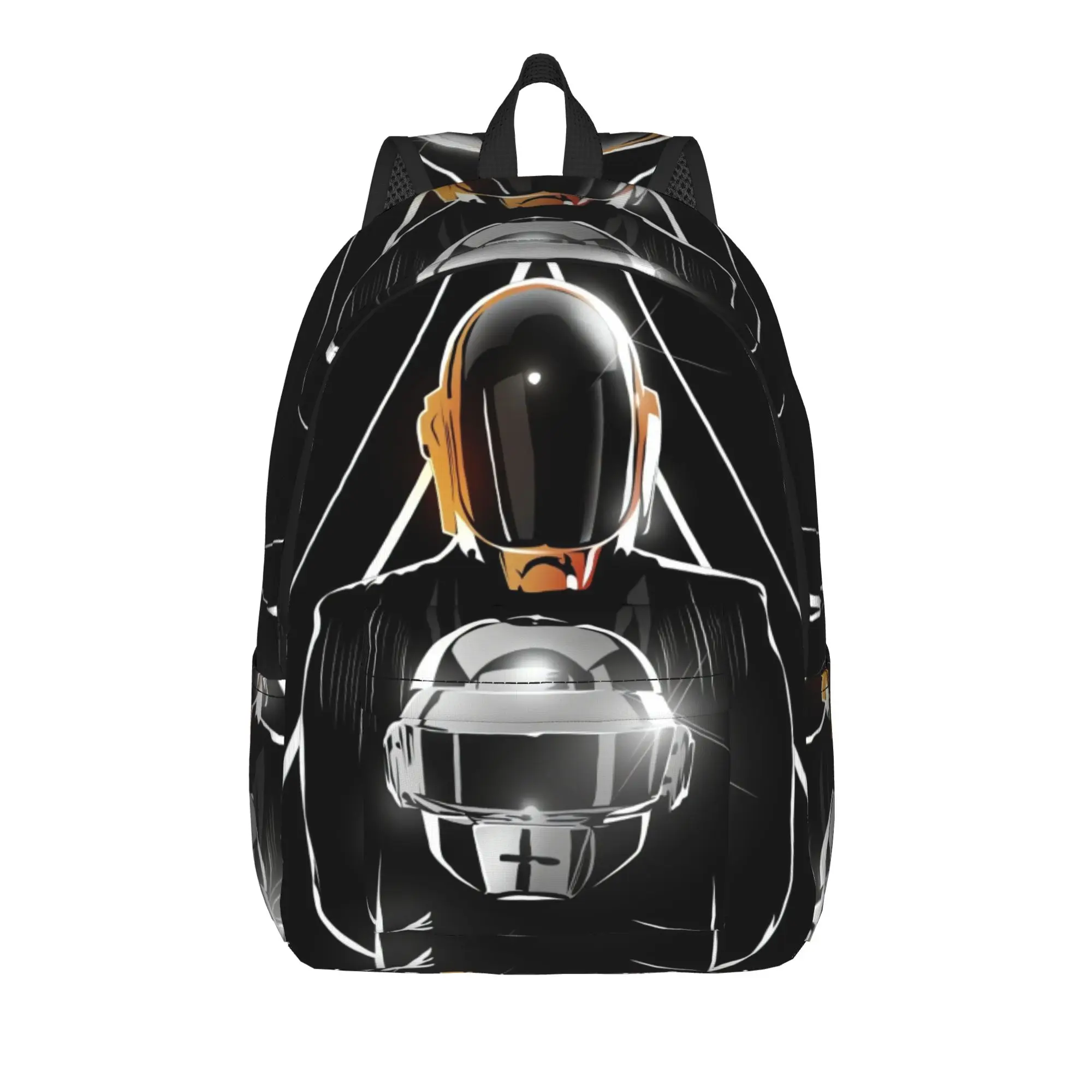 Daft Punk Electronic Music Backpack  Women Men Polyester Daily Backpacks Lightweight Funny School Bags Rucksack