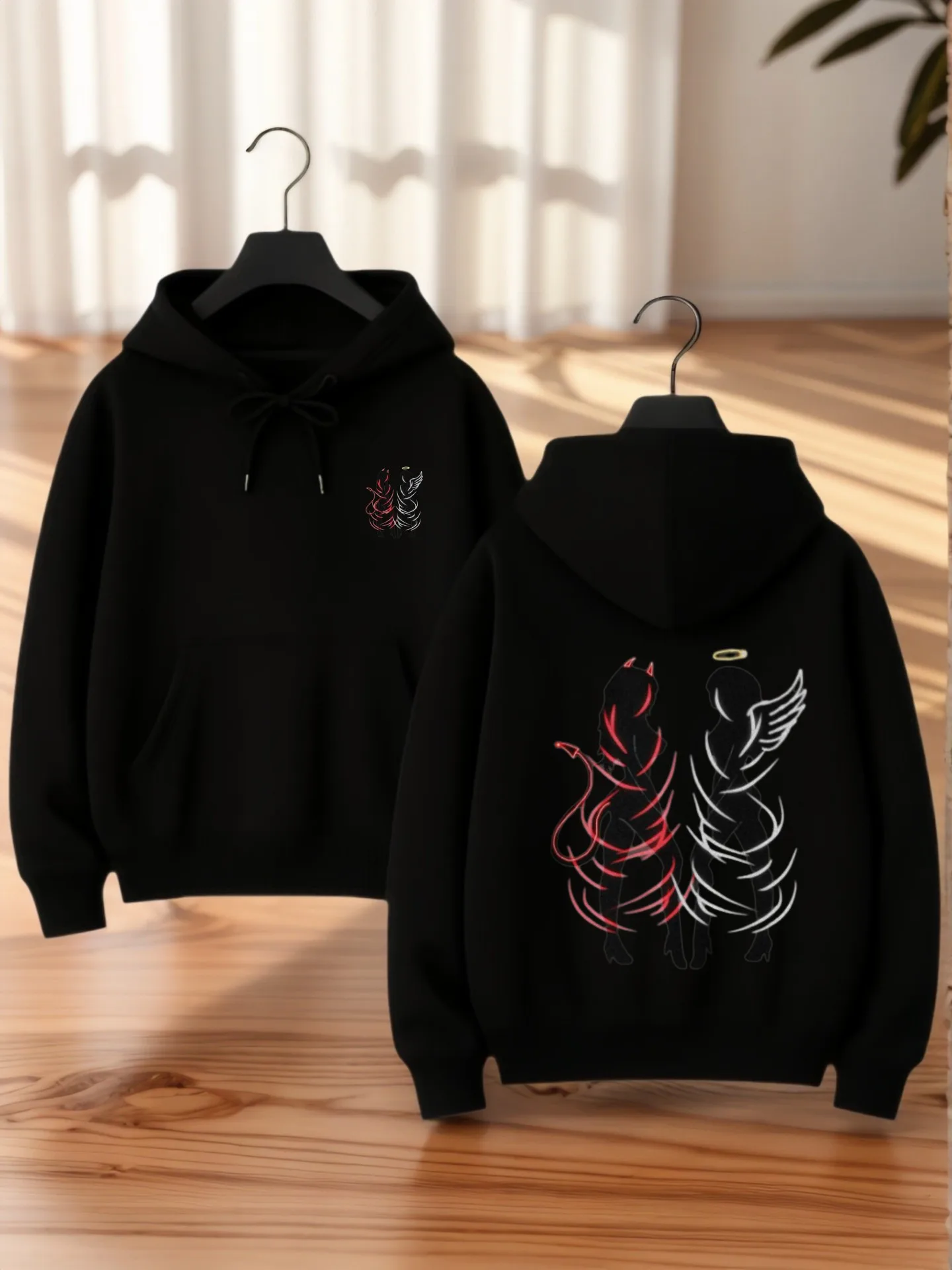 Sudadera con capucha gráfica para mujer, estampado de dibujos animados, estilo estético lindo, tela cómoda, uso diario informal, para adolescentes