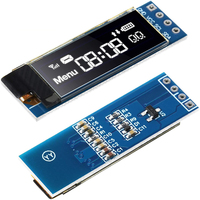 0.91 Inch I2C OLED Display Module IIC OLED Screen DC 3.3V~5V Compatible with Arduino Raspberry PI