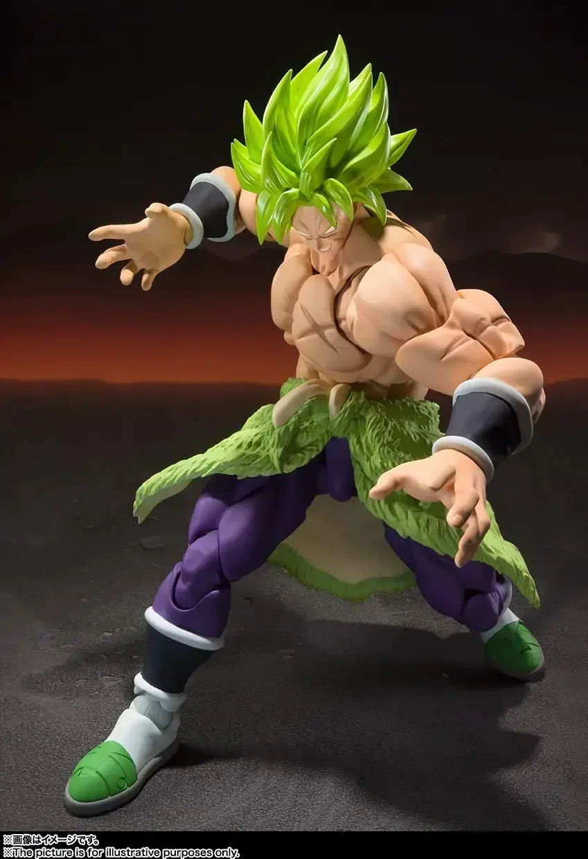

100% оригинальные Bandai Dragon Ball Shf Sh Figuarts Broly Fullpower Фигурки Аниме Модель Игрушки Фигурка ПВХ Подарок В наличии