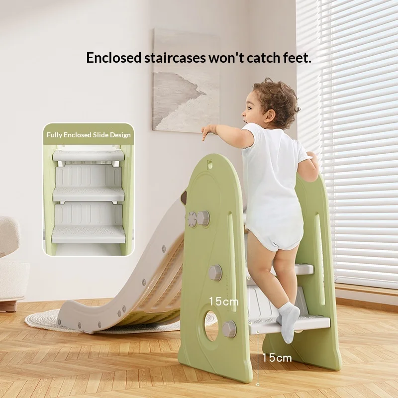 Toddler Foldable Slide Kids Indoor Baby Home Play Compact Multifunctional Safe Non Slip Easy Assembly Portable Water Slides