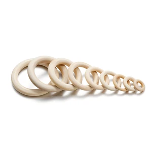 20-70mmソリッドナチュラル木製の歯が生えるリングウッド装飾品用のリードフリービーズコネクタマクラメジュエリー 12ベストセールス木製ビーズ-2