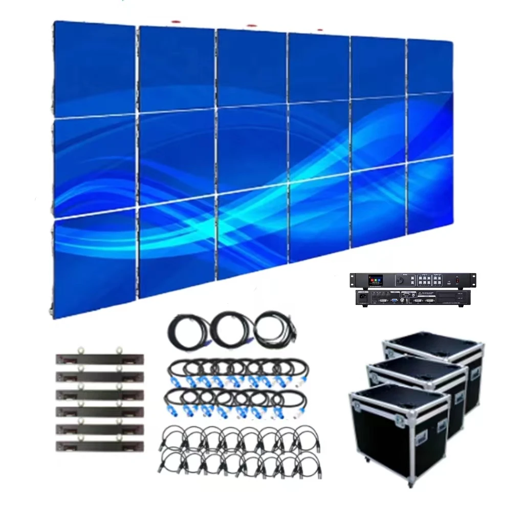 Turnkey Outdoor Full Color LEDp3.91 4.92x9.84ft Commercial/Stage/Party Event Backdrop Screen