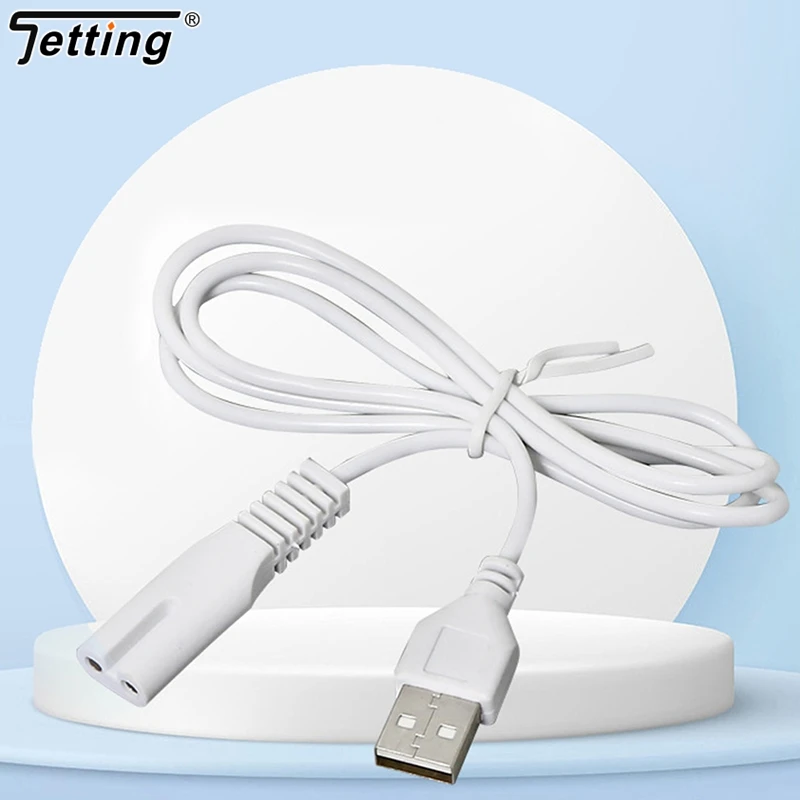 1pc USB Cable Charging Line Copper Hole Suit 5V Flashlight Shaver Hair Clipper Wire Single Hole 1.8