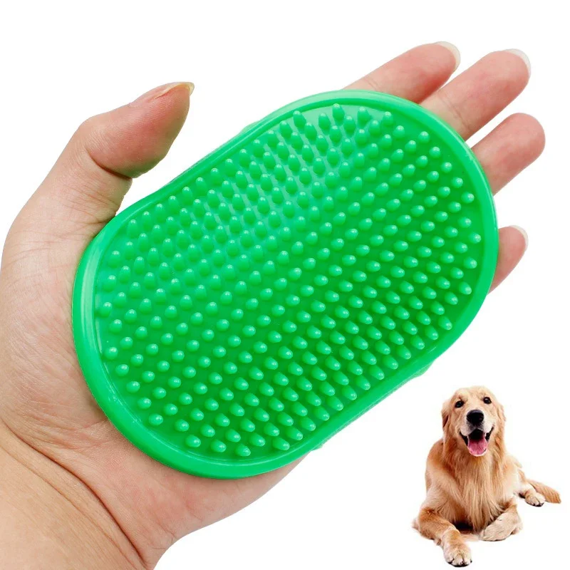

Soft Rubber Dog Brush Comb Cat Bath Brush Rubber Glove Hair Fur Grooming Massage Brush For Dog Cats 12.3*9.7cm