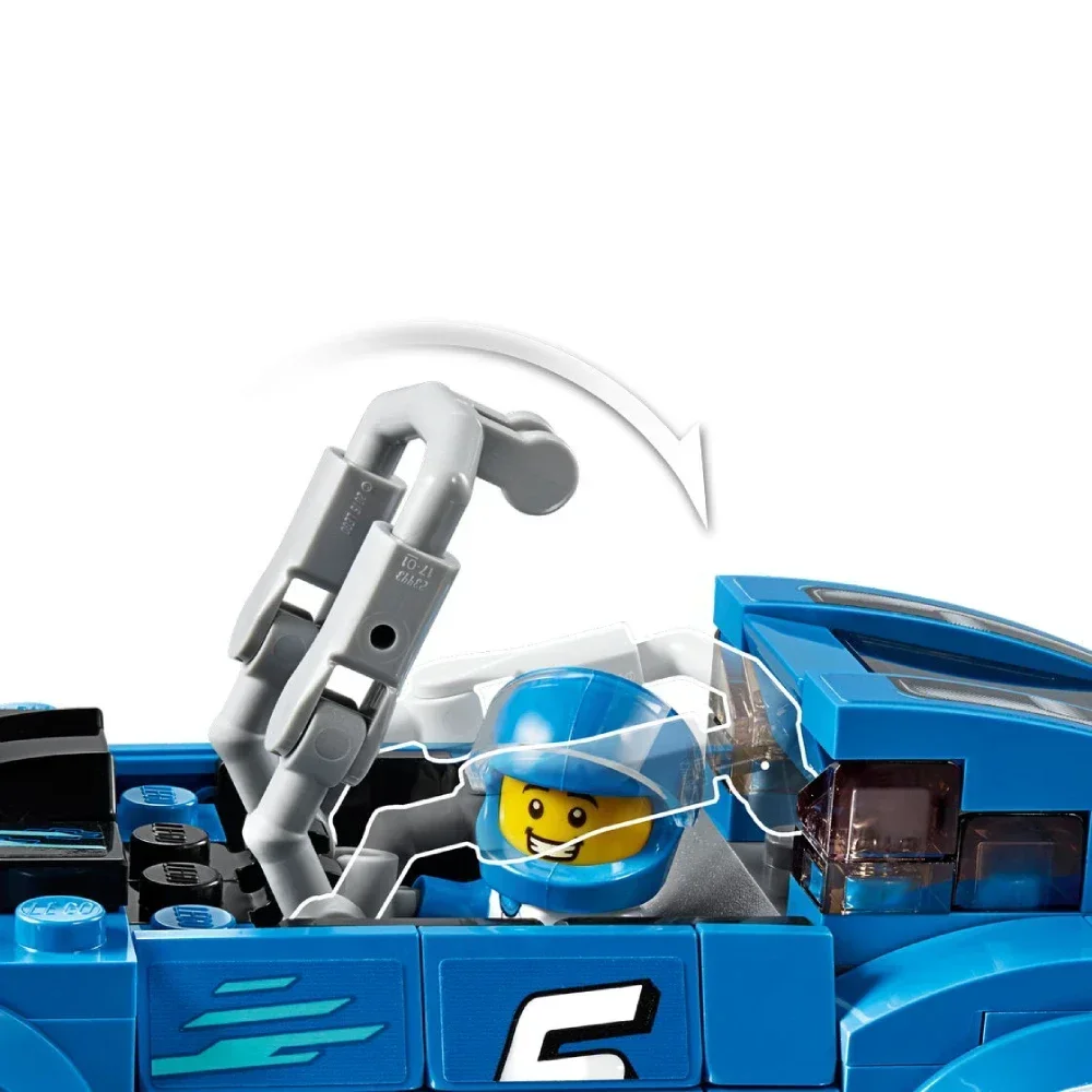 مجموعات مكعبات بناء سيارة سباق Racer 75891 مناسبة لهدايا عيد الميلاد المتوافقة مع جزيئات Legoed
