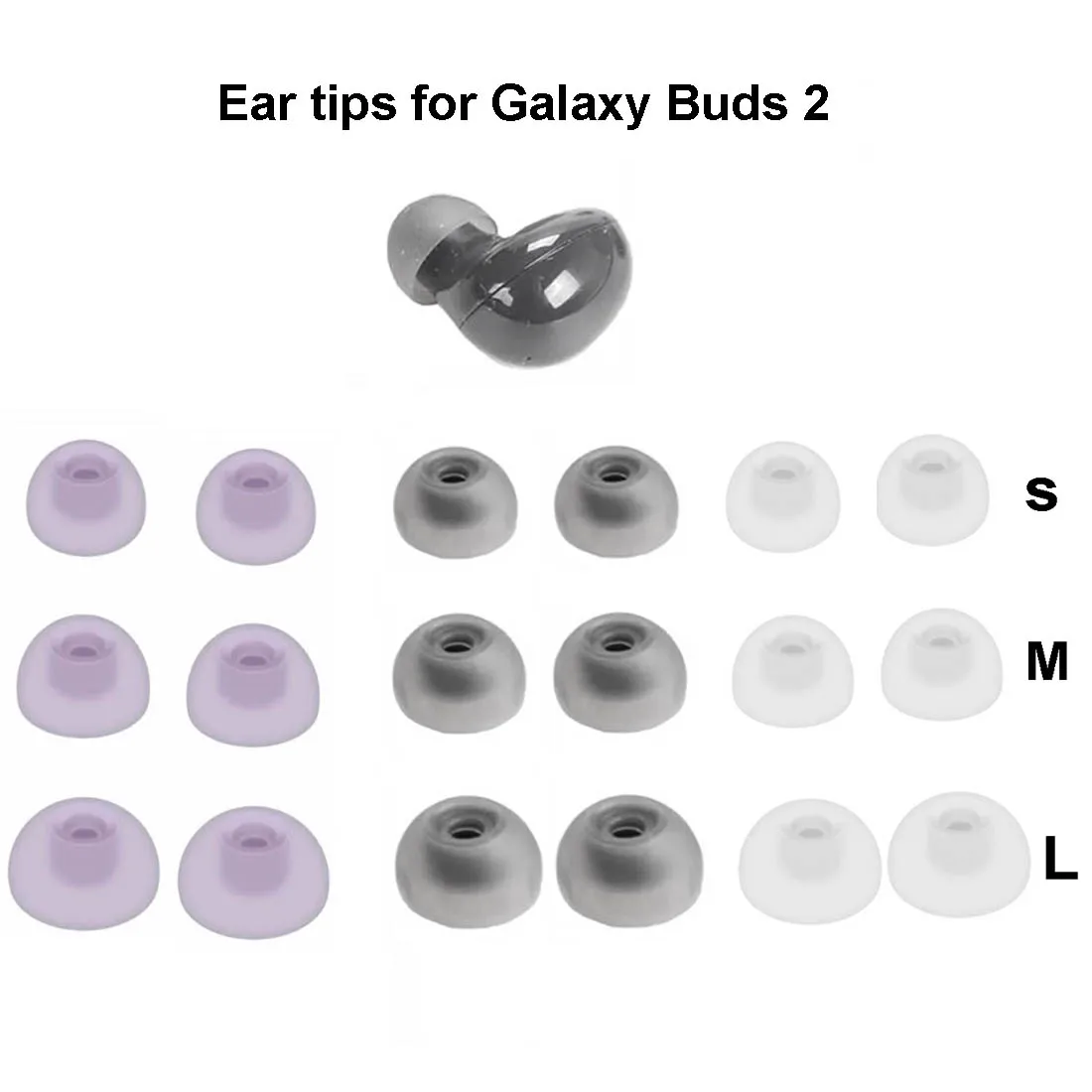 Auriculares de silicona para Samsung Galaxy buds 2 pro, 3 pares