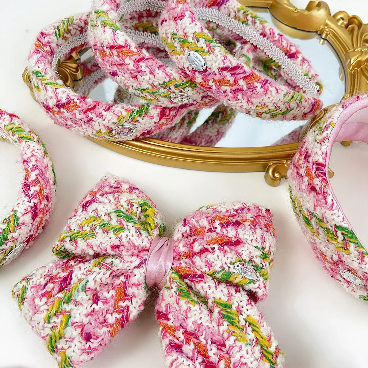 Ikat Rambut Jepit Rambut Simpel Warna Pink Dopamin Desain Baru Korea