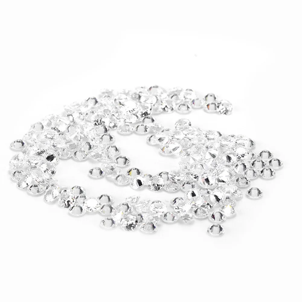 

200PCS Rhinestones Transparent Zircon White 4MM Loose Diamonds Pointed Back Round Cubic Zirconia Stones Jewelry Making
