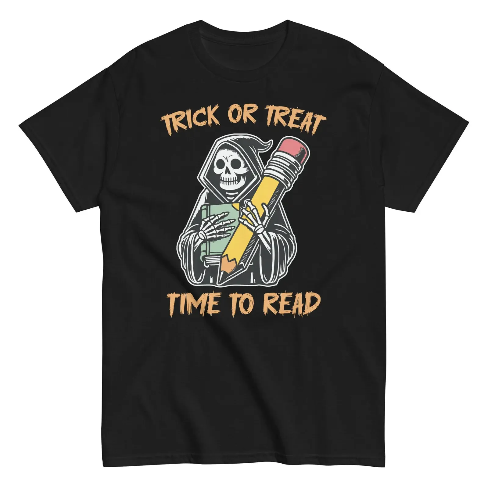 Trick or Treat Time Read Halloween Unisex classic tee