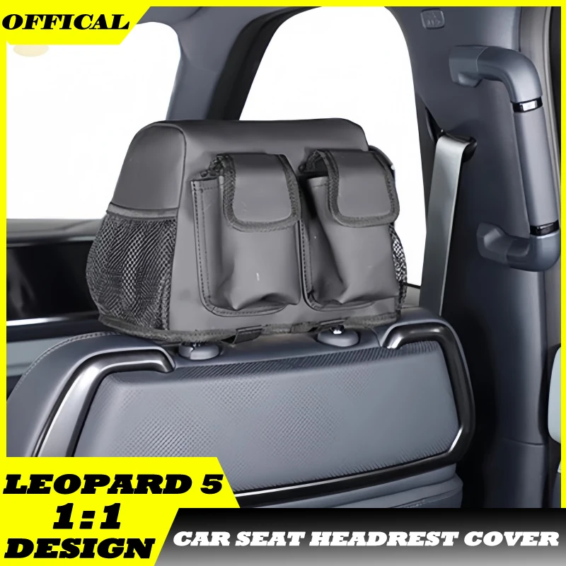 

Auto Seat Headrest Expansion Storage Bag Fit for BYD Leopard 5 Modified Car Seat Headrest Protective Cover Car Upgrade Parts