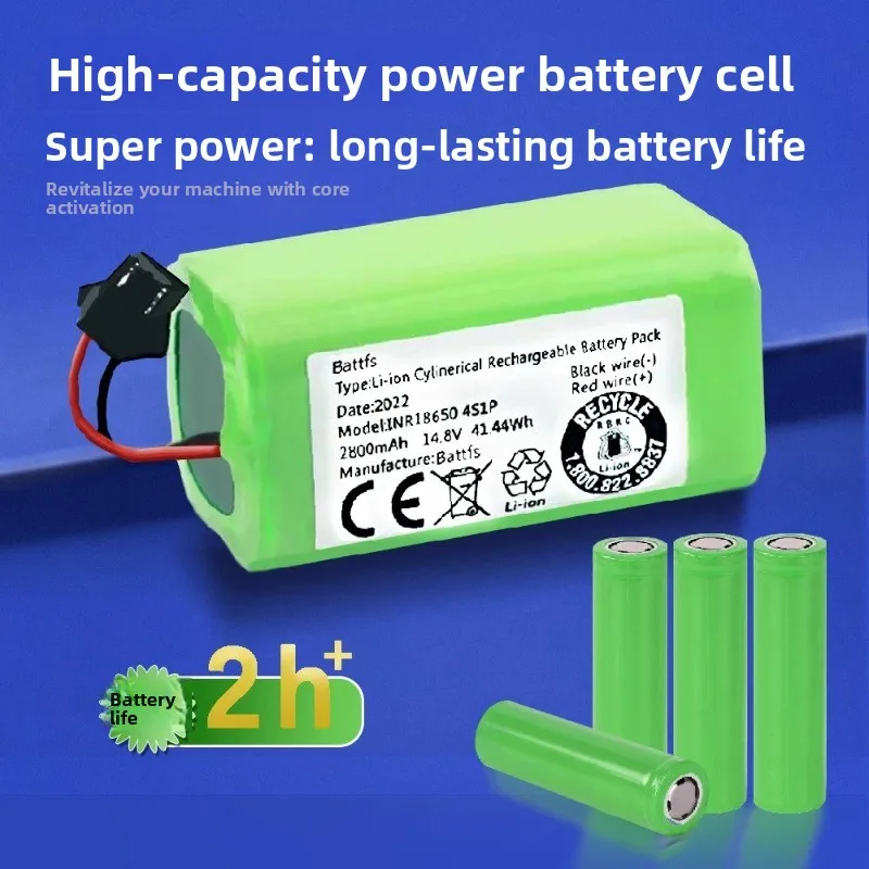 High-Performance 3400mah 14.8V 4S1P Li-Ion Battery For Ecovacs CEN360 DS35/37/625 DO33/36 N79 DH35 Robot Vacuum Cleaner Parts