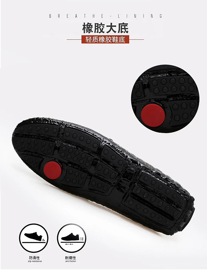 Herren-Slipper mit Krokodilmuster, Frühling/Sommer 2025, Britischer Stil, Glänzendes Leder, Lässige Loafer, Handgefertigt – Detail 9